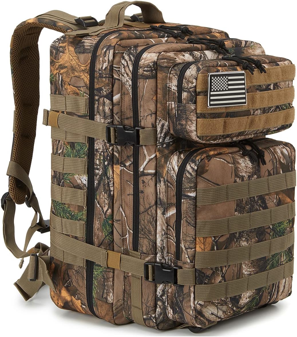 MOCHILA TACTICA MILITAR 45 L SUPERVIVENCIA CAMUFLADA