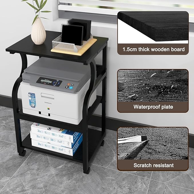 MESA PARA IMPRESORA PUNCIA 3 NIVELES 50 x 40 x 73 cm