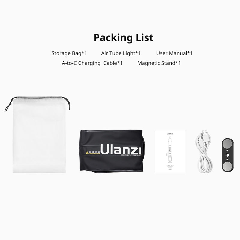TUBO LUZ LED ULANZI INFLABLE 12W L092