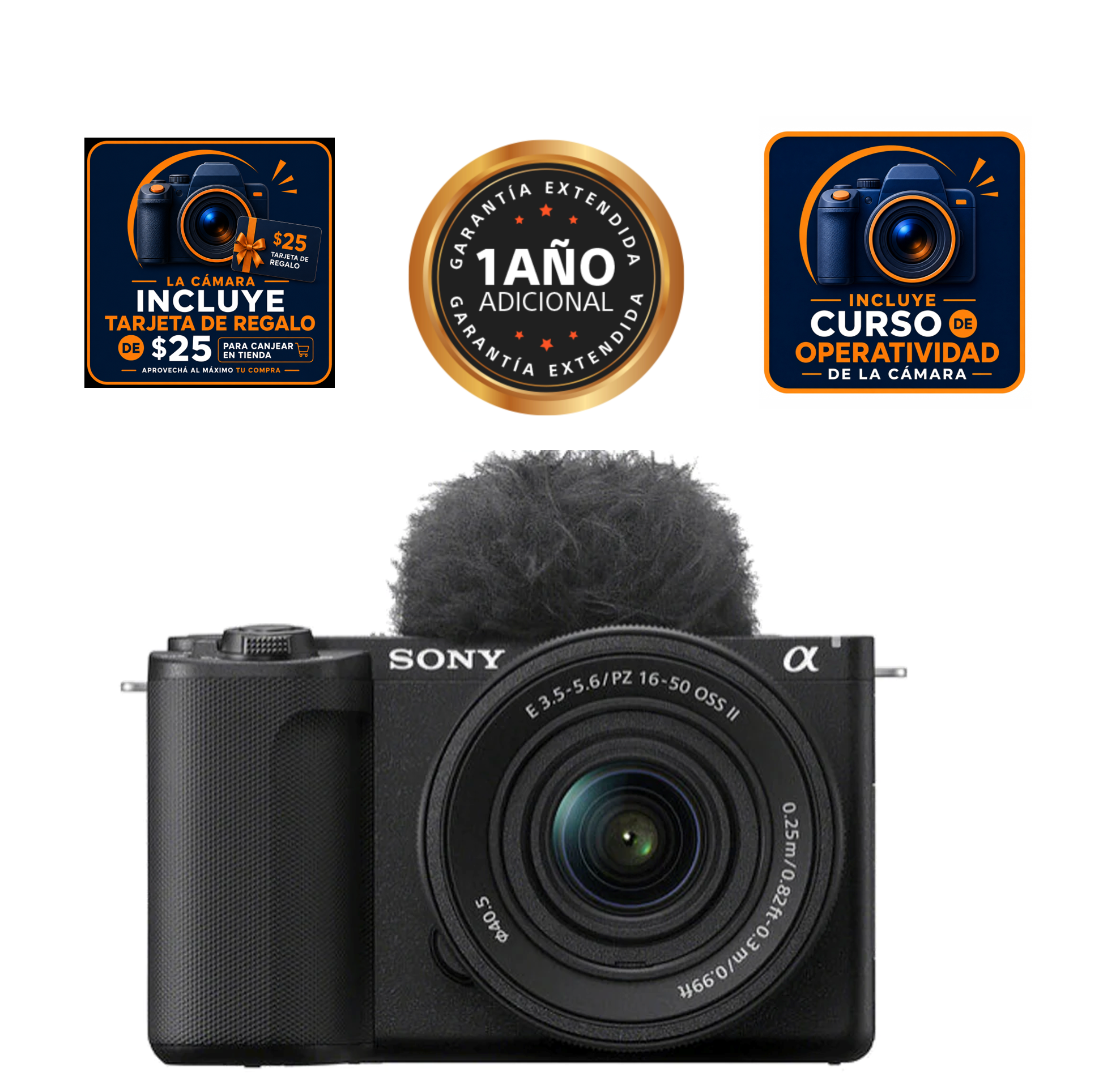 CAMARA SONY ZV-E10 II KIT SEL1650II NEGRA