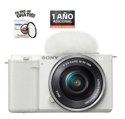 CAMARA SONY ZV-E 10 KIT SEL1650 BLANCA
