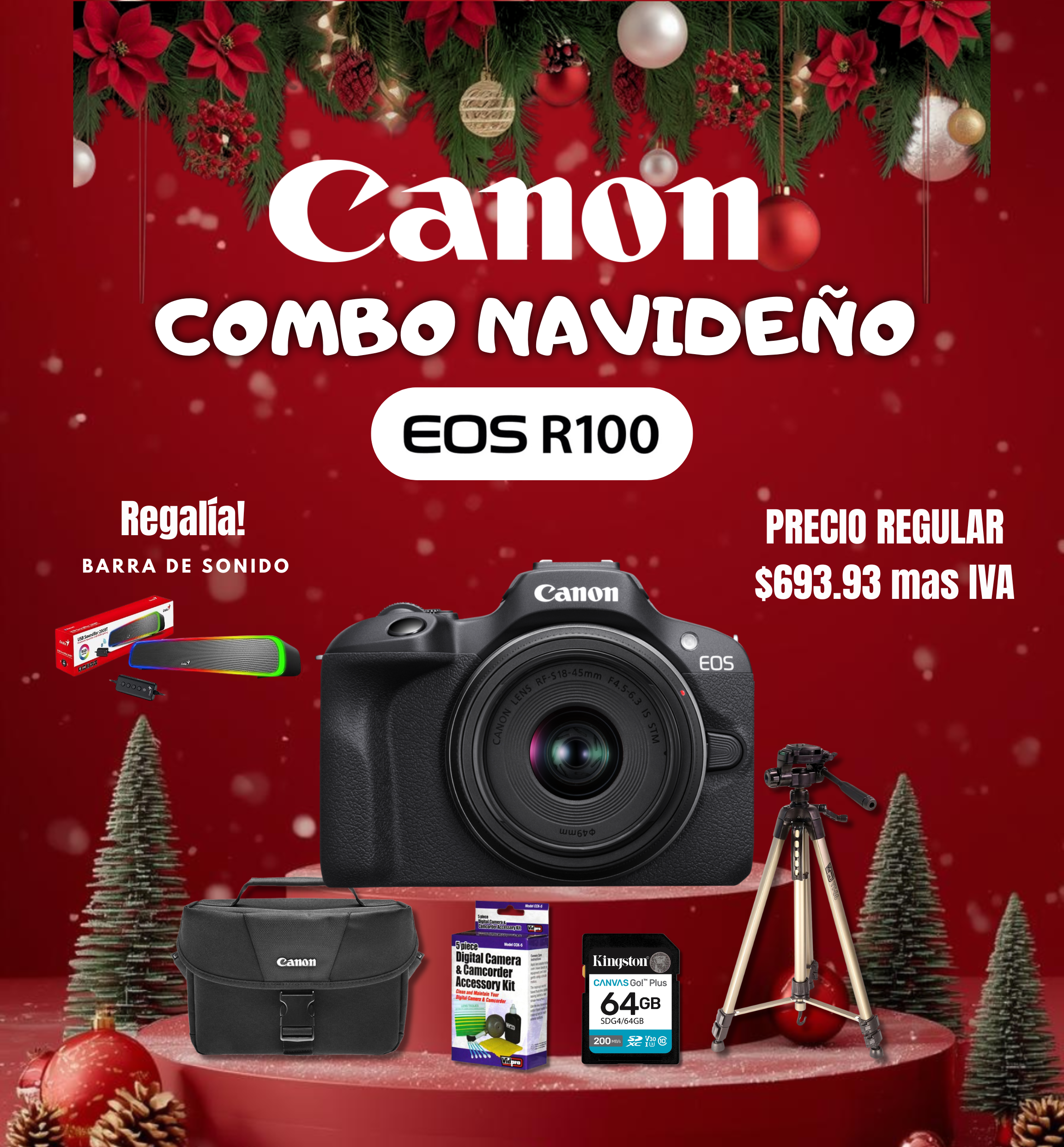 COMBO NAVIDEÑO EOS R100