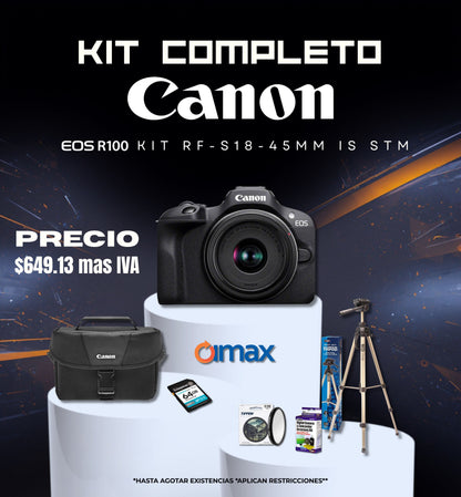 COMBO CANON EOS R100 KIT RF-S18-45MM IS STM