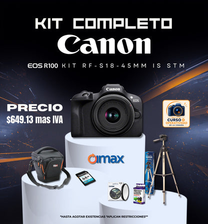 COMBO CANON EOS R100 KIT RF-S18-45MM IS STM