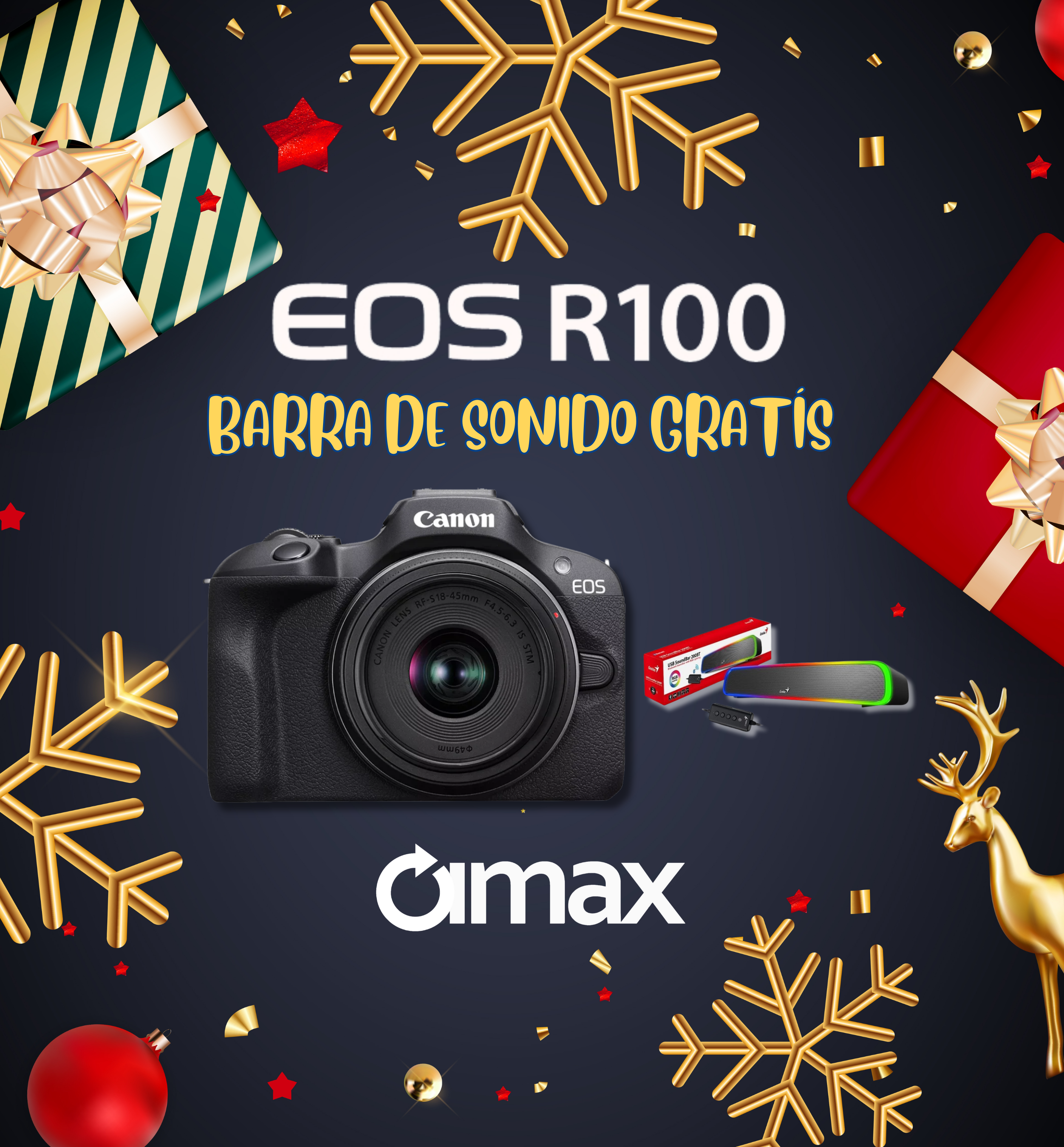 CAMARA EOS R100 RF 18-45MM IS STM