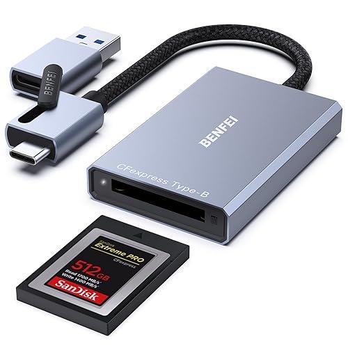 LECTOR DE TARJETAS BENFEI CFexpress TYPE B USB-C y USB-A 3.2