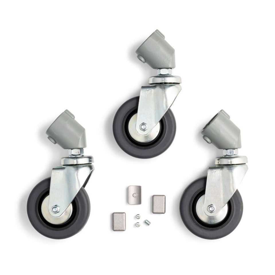 SET 3 RUEDAS MANFROTTO Ø 80mm PARA TUBO Ø 22mm