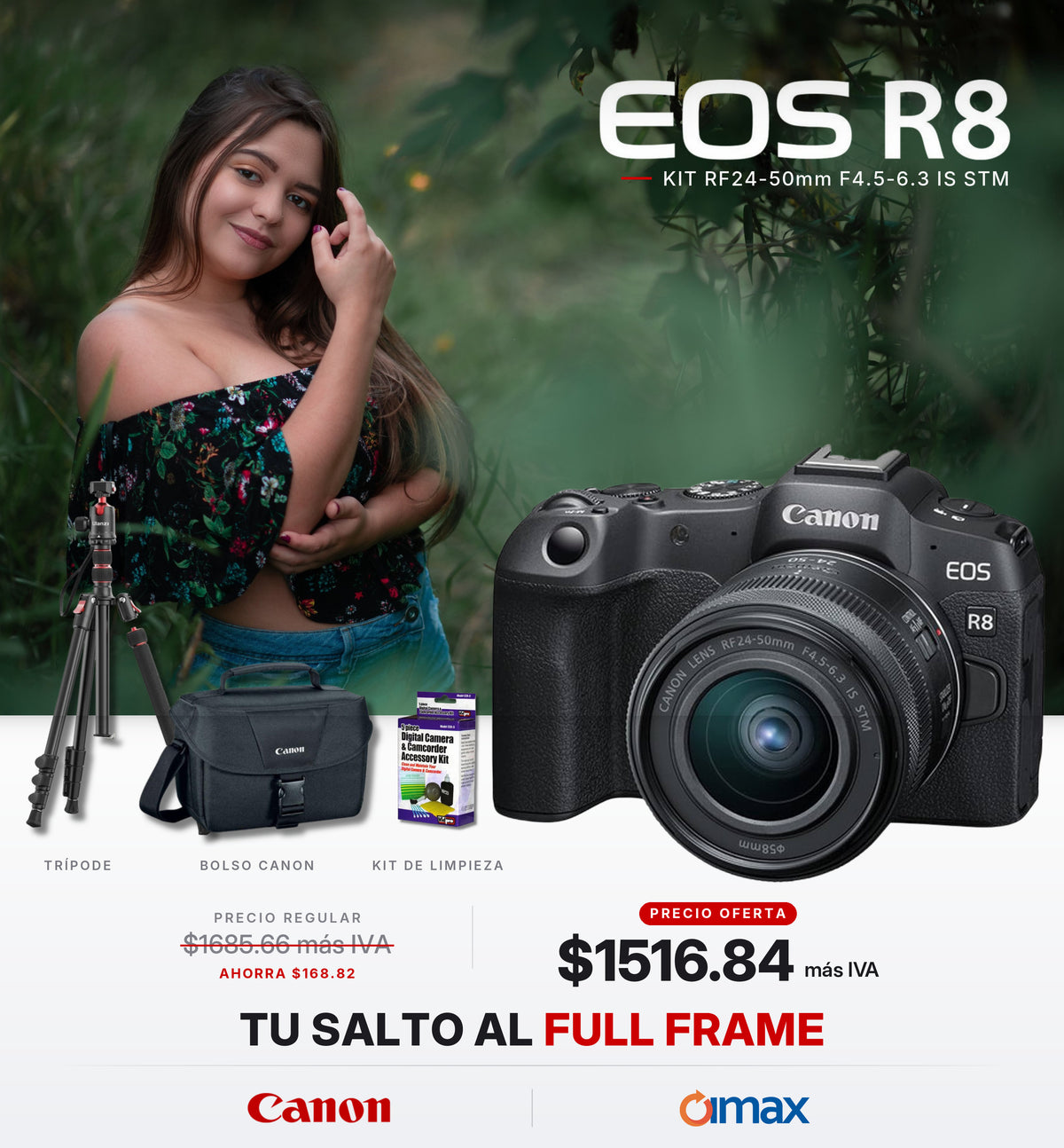 COMBO EOS R8 KIT RF 24-50MM