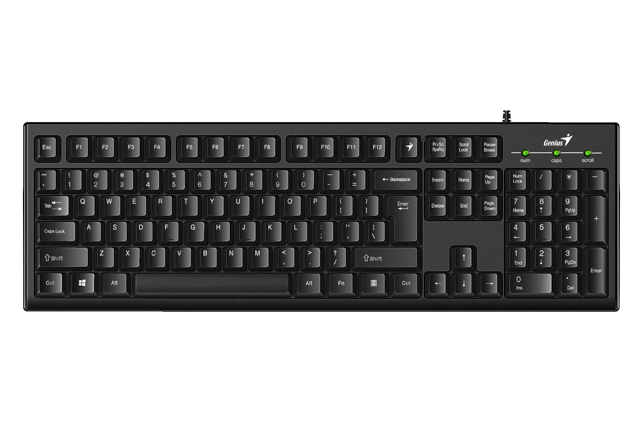 TECLADO GENIUS RS SMART KB-100,BLK,USB,SP,GK-/RMA