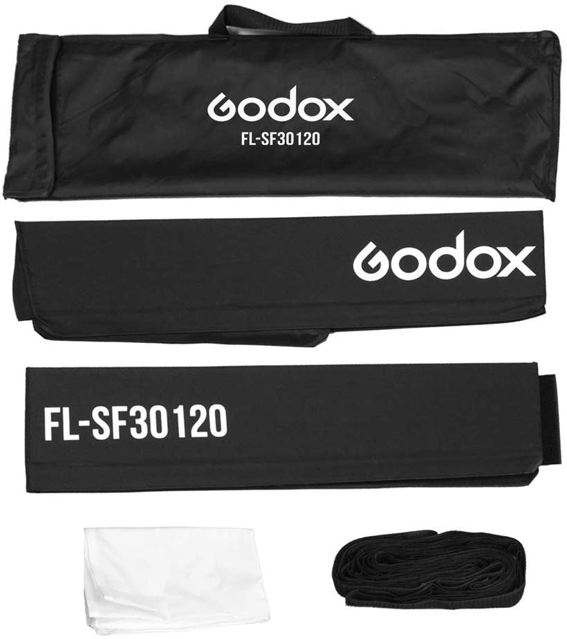 LUZ LED GODOX PLEGABLE 30X120CM FL150R + SOFTBOX FL-SF30120