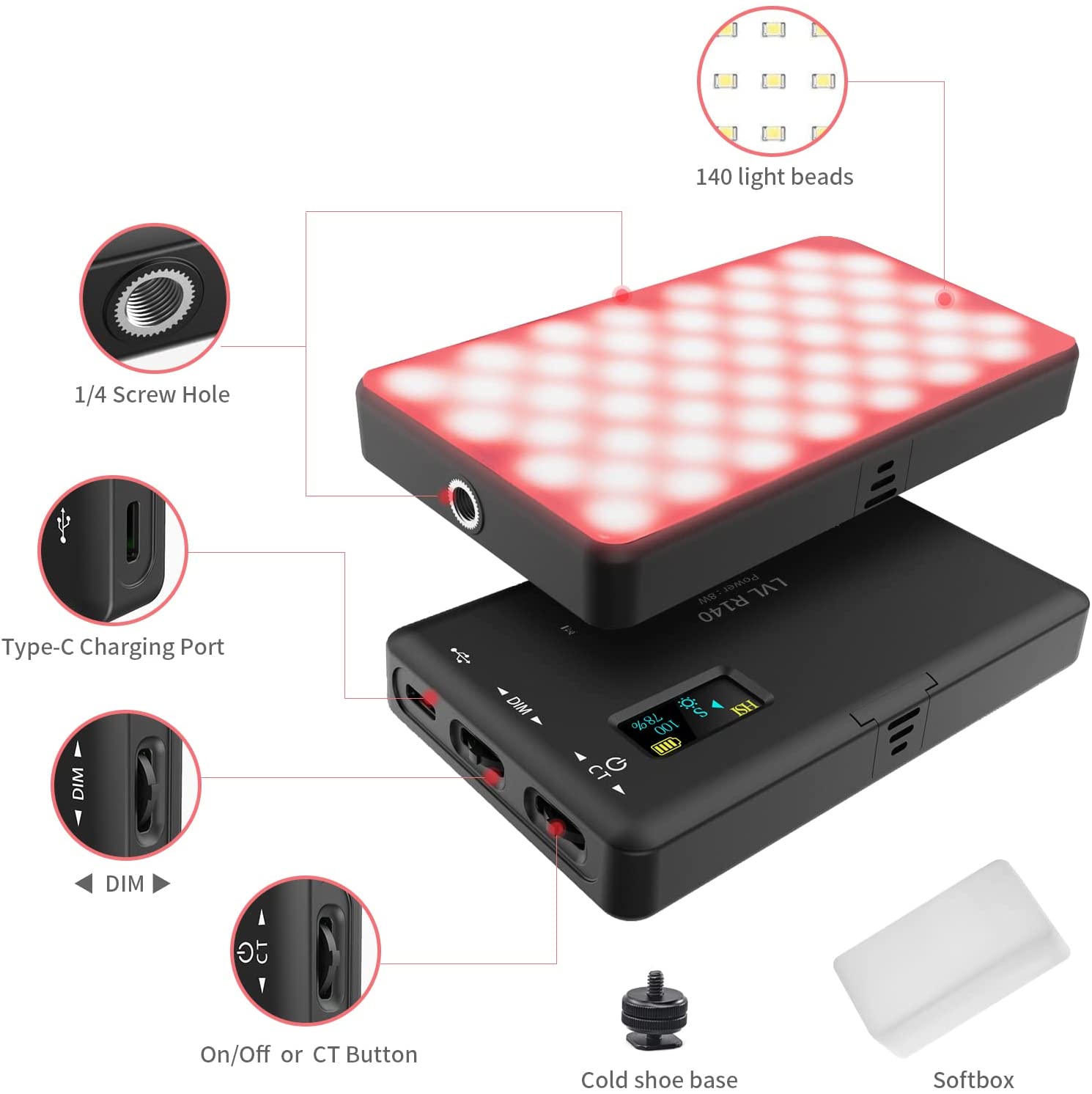LUZ LED VIDEO LVL R140
