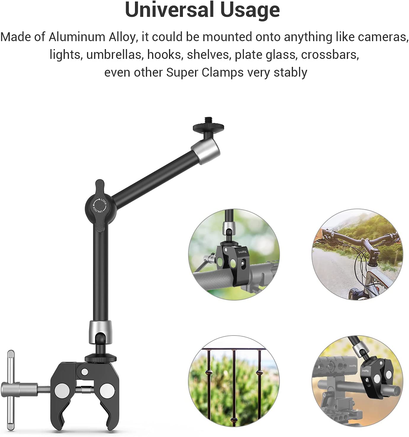 SMALLRIG CLAMP W1/4" AND 3/8" KBUM2732B