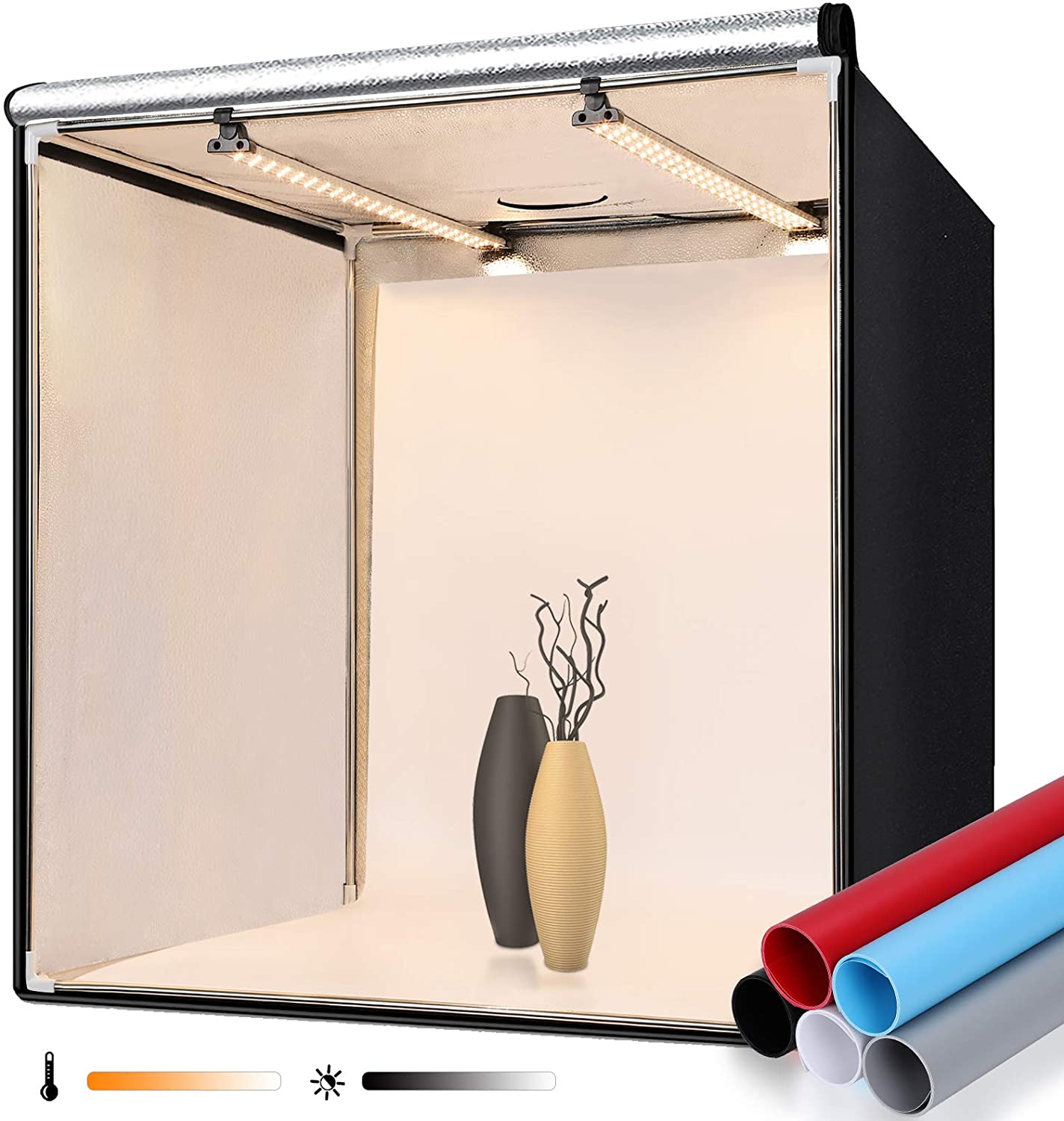 CAJA LED PORTABLE PHOTO STUDIO 80CM CPL80