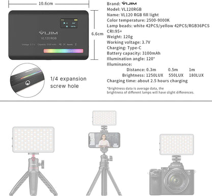 LUZ LED VIDEO VL120 RGB